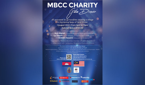 Khmer Times - Malaysian Business Chamber targets $60,000 from Charity Gala Dinner for demining effort